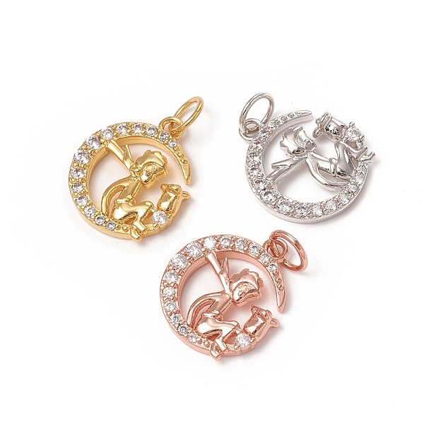 PandaHall Brass Micro Pave Clear Cubic Zirconia Pendants, with Jump Rings, Long-Lasting Plated, Moon with Fairy, Mixed Color, 15x13x3mm...
PandaHall Brass Micro Pave Clear Cubic Zirconia Pendants, with Jump Rings, Long-Lasting Plated, Moon with Fairy, Mixed Color, 15x13x3mm...