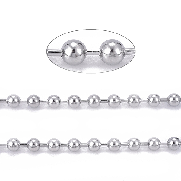 PandaHall 304 Stainless Steel Ball Chains, with Spool, Stainless Steel Color, 8mm, about 32.8 Feet(10m)/roll 304 Stainless Steel
PandaHall 304 Stainless Steel Ball Chains, with Spool, Stainless Steel Color, 8mm, about 32.8 Feet(10m)/roll 304 Stainless Steel