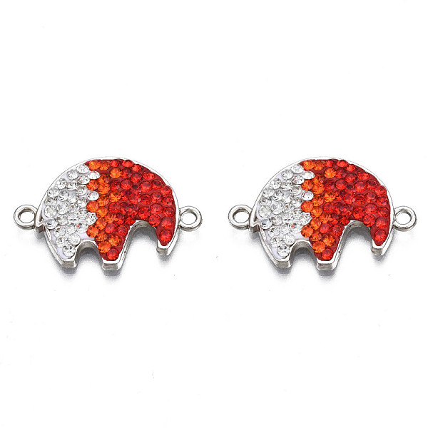 PandaHall Rack Plating Alloy Links Connectors, with Polymer Clay Rhinestone, Cadmium Free & Lead Free, Platinum Plated, Elephant, Hyacinth..., Red
PandaHall Rack Plating Alloy Links Connectors, with Polymer Clay Rhinestone, Cadmium Free & Lead Free, Platinum Plated, Elephant, Hyacinth..., Red