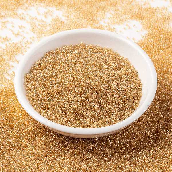 PandaHall MIYUKI Round Rocailles Beads, Japanese Seed Beads, (RR234) Sparkling Metallic Gold Lined Crystal, 15/0, 1.5mm, Hole: 0.7mm, about...
PandaHall MIYUKI Round Rocailles Beads, Japanese Seed Beads, (RR234) Sparkling Metallic Gold Lined Crystal, 15/0, 1.5mm, Hole: 0.7mm, about...