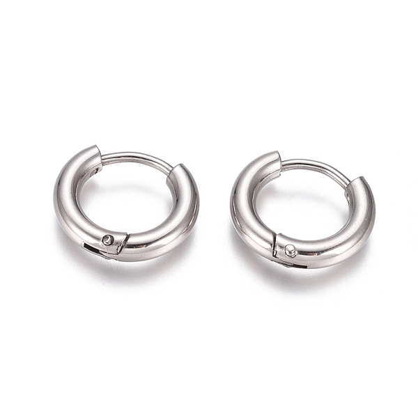 PandaHall 304 Stainless Steel Huggie Hoop Earrings, with 316 Surgical Stainless Steel Pin, Ring, Stainless Steel Color, 13x2.5mm, 10 Gauge...
PandaHall 304 Stainless Steel Huggie Hoop Earrings, with 316 Surgical Stainless Steel Pin, Ring, Stainless Steel Color, 13x2.5mm, 10 Gauge...