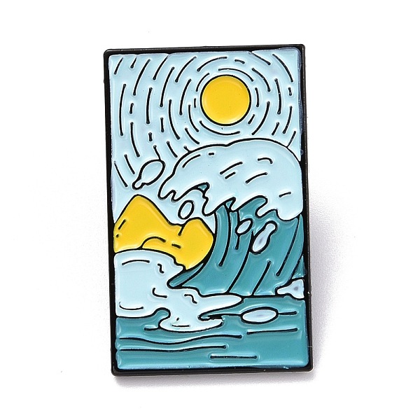PandaHall Sun and Sea Enamel Pin, Rectangle with Scenery Alloy Enamel Brooch for Backpack Clothes, Electrophoresis Black, Light Blue...
PandaHall Sun and Sea Enamel Pin, Rectangle with Scenery Alloy Enamel Brooch for Backpack Clothes, Electrophoresis Black, Light Blue...