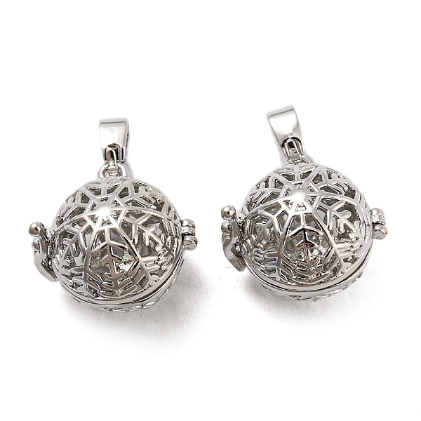 PandaHall Rack Plating Brass Hollow Round Cage Pendants, For Chime Ball Pendant Necklaces Making, Long-Lasting Plated, Platinum...
PandaHall Rack Plating Brass Hollow Round Cage Pendants, For Chime Ball Pendant Necklaces Making, Long-Lasting Plated, Platinum...