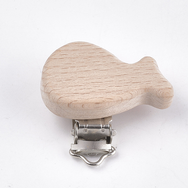 PandaHall Beech Wood Baby Pacifier Holder Clips, with Iron Clips, Whale, Platinum, BurlyWood, 44x46x18mm, Hole: 3.5x6mm Wood Orange
PandaHall Beech Wood Baby Pacifier Holder Clips, with Iron Clips, Whale, Platinum, BurlyWood, 44x46x18mm, Hole: 3.5x6mm Wood Orange