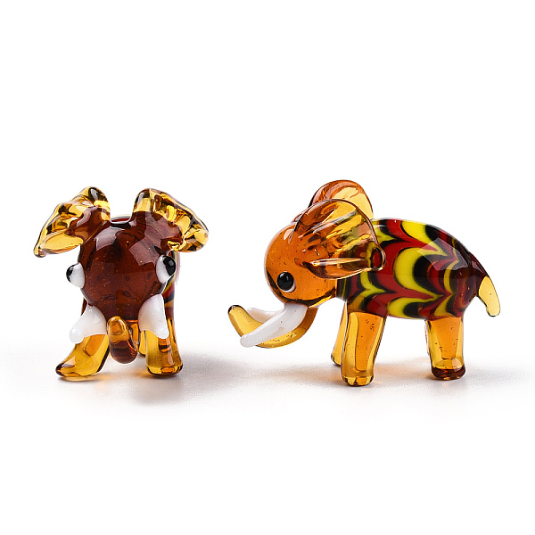 PandaHall Handmade Lampwork Home Decorations, 3D Elephant Ornaments for Gift, Chocolate, 48~58x32.5~37x34~36mm Lampwork Elephant Brown
PandaHall Handmade Lampwork Home Decorations, 3D Elephant Ornaments for Gift, Chocolate, 48~58x32.5~37x34~36mm Lampwork Elephant Brown
