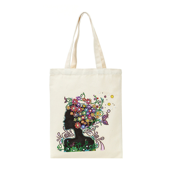 PandaHall DIY Reusable Shopping Bag Diamond Painting Kits, Including Resin Rhinestones, Pen, Tray & Glue Clay, Women Pattern, 350x280mm...
PandaHall DIY Reusable Shopping Bag Diamond Painting Kits, Including Resin Rhinestones, Pen, Tray & Glue Clay, Women Pattern, 350x280mm...