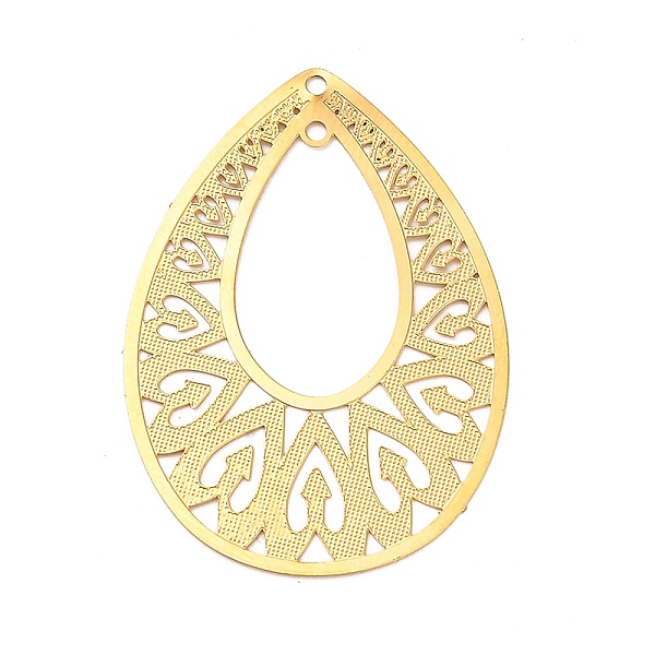PandaHall Ion Plating(IP) 304 Stainless Steel Pendant, Hollow, Teardrop Charm, Golden, 36x26x0.3mm, Hole: 1.4mm 304 Stainless Steel Teardrop
PandaHall Ion Plating(IP) 304 Stainless Steel Pendant, Hollow, Teardrop Charm, Golden, 36x26x0.3mm, Hole: 1.4mm 304 Stainless Steel Teardrop
