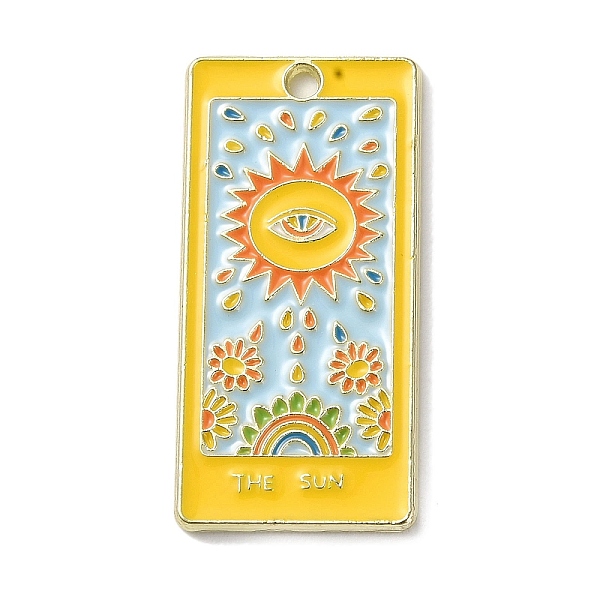 PandaHall Alloy Enamel Pendants, Golden, Tarot Charm, Sun, 30x15x1.5mm, Hole: 1.8mm Alloy+Enamel Sun
PandaHall Alloy Enamel Pendants, Golden, Tarot Charm, Sun, 30x15x1.5mm, Hole: 1.8mm Alloy+Enamel Sun