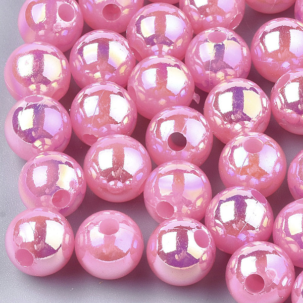 PandaHall Plastic Beads, AB Color Plated, Round, Hot Pink, 8mm, Hole: 1.8mm, 2000pcs/500g Plastic Round Pink
PandaHall Plastic Beads, AB Color Plated, Round, Hot Pink, 8mm, Hole: 1.8mm, 2000pcs/500g Plastic Round Pink