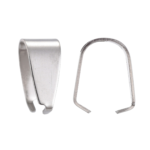 PandaHall 201 Stainless Steel Snap on Bails, Stainless Steel Color, 10x7x4.5mm 201 Stainless Steel
PandaHall 201 Stainless Steel Snap on Bails, Stainless Steel Color, 10x7x4.5mm 201 Stainless Steel