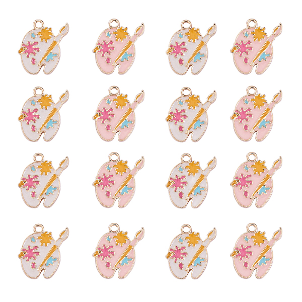PandaHall 40Pcs 2 Colors Alloy Pendants, with Enamel, Cadmium Free & Lead Free, Light Gold, Color Palette, Light Gold, 19.5x18x1.5mm, Hole..., White
PandaHall 40Pcs 2 Colors Alloy Pendants, with Enamel, Cadmium Free & Lead Free, Light Gold, Color Palette, Light Gold, 19.5x18x1.5mm, Hole..., White