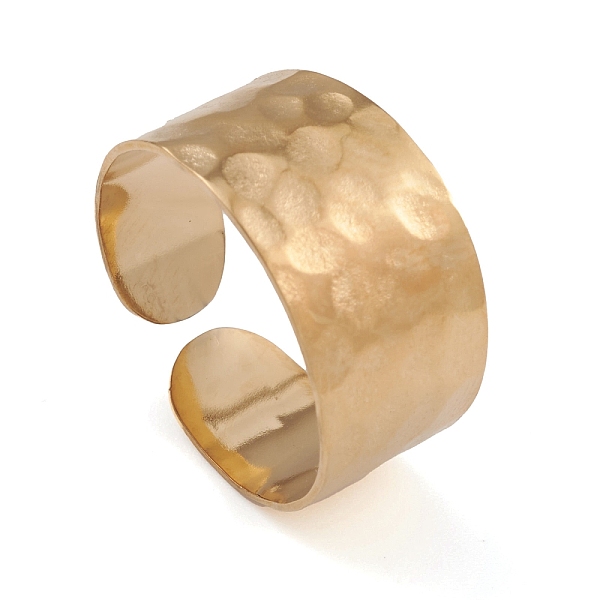 PandaHall Ion Plating(IP) 304 Stainless Steel Open Cuff Rings for Women, Real 14K Gold Plated, Inner Diameter: 17.2mm 304 Stainless Steel
PandaHall Ion Plating(IP) 304 Stainless Steel Open Cuff Rings for Women, Real 14K Gold Plated, Inner Diameter: 17.2mm 304 Stainless Steel
