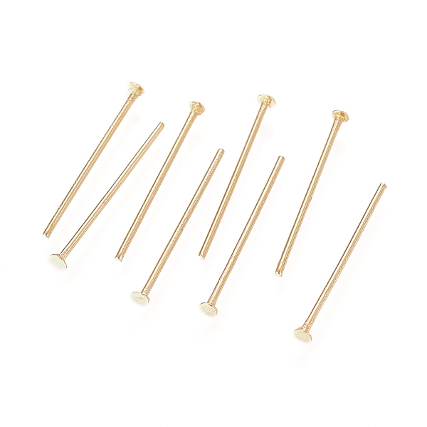 PandaHall 304 Stainless Steel Flat Head Pins, Golden, 25x0.6mm, 22 Gauge, Head: 1.4mm 304 Stainless Steel
PandaHall 304 Stainless Steel Flat Head Pins, Golden, 25x0.6mm, 22 Gauge, Head: 1.4mm 304 Stainless Steel