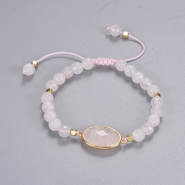 PandaHall Natural Rose Quartz Braided Bead Bracelets, with Brass Findings and Nylon Thread, Golden, 2 inch~2-3/4 inch(5~7cm), Beads: 6~6.5mm...
PandaHall Natural Rose Quartz Braided Bead Bracelets, with Brass Findings and Nylon Thread, Golden, 2 inch~2-3/4 inch(5~7cm), Beads: 6~6.5mm...