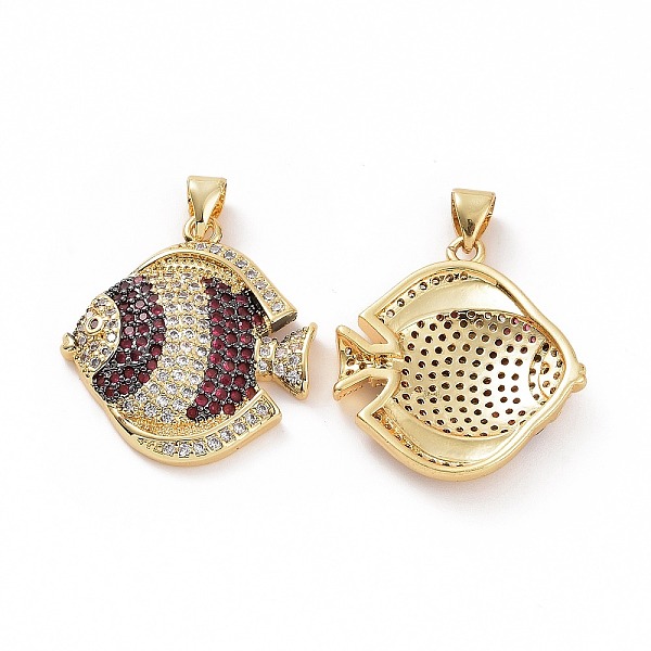 PandaHall Brass Micro Pave Clear Cubic Zirconia Pendants, Fish, Cerise, 25x23x4mm, Hole: 3.5x5mm Brass+Cubic Zirconia Fish Red
PandaHall Brass Micro Pave Clear Cubic Zirconia Pendants, Fish, Cerise, 25x23x4mm, Hole: 3.5x5mm Brass+Cubic Zirconia Fish Red