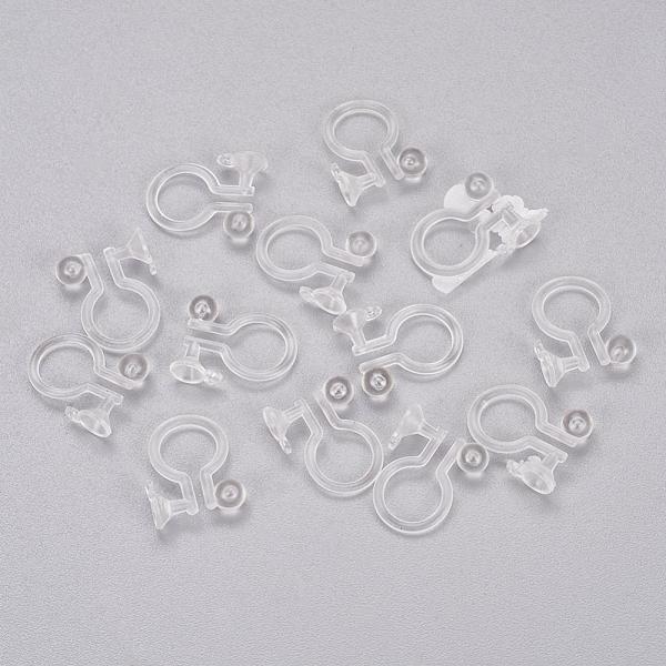PandaHall Clear Plastic Clip-on Earring Converter, for DIY Non Pierced Earring, 11.5x9x1mm, Hole: 0.8mm Plastic Clear
PandaHall Clear Plastic Clip-on Earring Converter, for DIY Non Pierced Earring, 11.5x9x1mm, Hole: 0.8mm Plastic Clear
