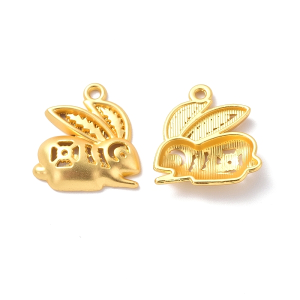 PandaHall Rack Plating Alloy Pendants, Cadmium Free & Lead Free & Nickle Free, Rabbit Charm, Matte Gold Color, 19.5x18x4mm, Hole: 1.6mm...
PandaHall Rack Plating Alloy Pendants, Cadmium Free & Lead Free & Nickle Free, Rabbit Charm, Matte Gold Color, 19.5x18x4mm, Hole: 1.6mm...