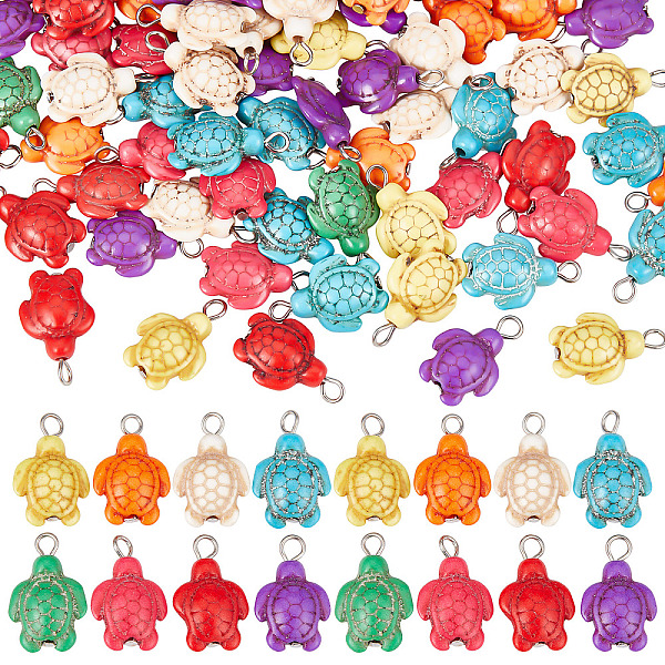 PandaHall SUNNYCLUE 1 Box 100Pcs Turtle Charms Turtles Bead Charm Colorful Stone Sea Animal Beads Charms Turquoise Tortoise Charms Bulk..., Multicolor
PandaHall SUNNYCLUE 1 Box 100Pcs Turtle Charms Turtles Bead Charm Colorful Stone Sea Animal Beads Charms Turquoise Tortoise Charms Bulk..., Multicolor