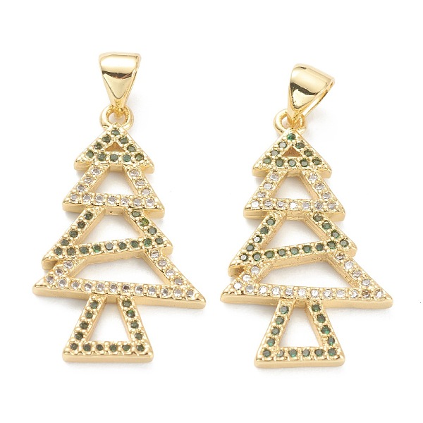 PandaHall Brass Micro Pave Cubic Zirconia Pendants, Long-Lasting Plated, Real 18K Gold Plated, Christmas Tree, Colorful, 27x15.7x2mm, Hole...
PandaHall Brass Micro Pave Cubic Zirconia Pendants, Long-Lasting Plated, Real 18K Gold Plated, Christmas Tree, Colorful, 27x15.7x2mm, Hole...