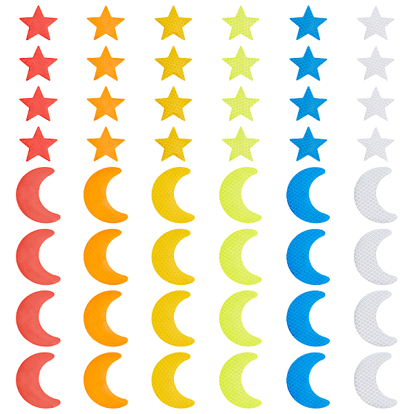 PandaHall AHANDMAKER 8Sets 2 Style Star & Moon PET Safety Reflector Strips Adhesive Stickers, Auto Accessories, Mixed Color, 4sets/style..., Multicolor
PandaHall AHANDMAKER 8Sets 2 Style Star & Moon PET Safety Reflector Strips Adhesive Stickers, Auto Accessories, Mixed Color, 4sets/style..., Multicolor