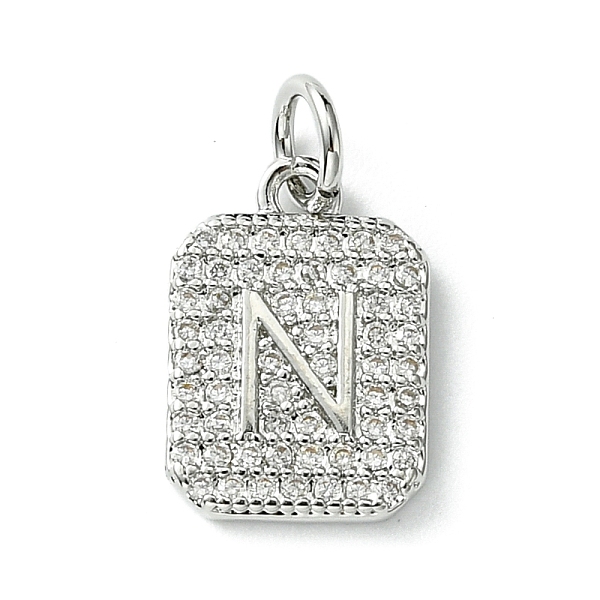 PandaHall Rack Plating Brass Micro Pave Clear Cubic Zirconia Charms, Long-Lasting Plated, Lead Free & Cadmium Free, Rectangle with Letter...
PandaHall Rack Plating Brass Micro Pave Clear Cubic Zirconia Charms, Long-Lasting Plated, Lead Free & Cadmium Free, Rectangle with Letter...