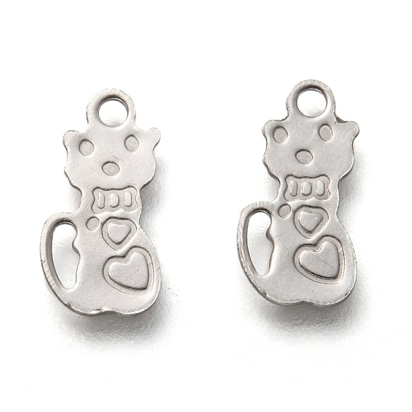 PandaHall 201 Stainless Steel Charms, Laser Cut, Cat Shape, Stainless Steel Color, 12x6x0.6mm, Hole: 1.4mm 201 Stainless Steel Cat Shape
PandaHall 201 Stainless Steel Charms, Laser Cut, Cat Shape, Stainless Steel Color, 12x6x0.6mm, Hole: 1.4mm 201 Stainless Steel Cat Shape