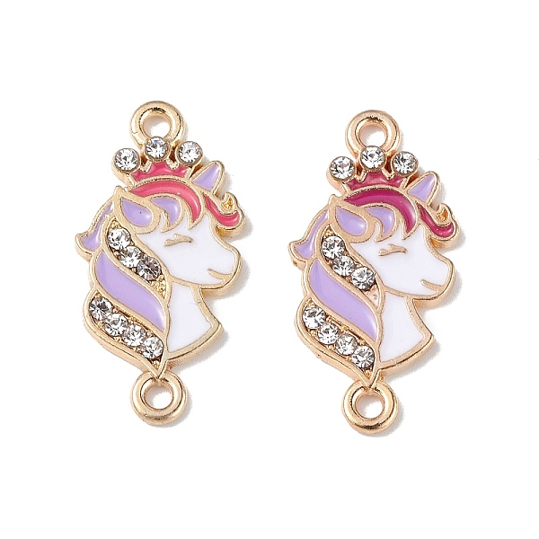 PandaHall Alloy Enamel Connector Charms, Unicorn Links with Crystal Rhinestone, Light Gold, Cadmium Free & Nickel Free & Lead Free, Lilac..., Purple
PandaHall Alloy Enamel Connector Charms, Unicorn Links with Crystal Rhinestone, Light Gold, Cadmium Free & Nickel Free & Lead Free, Lilac..., Purple