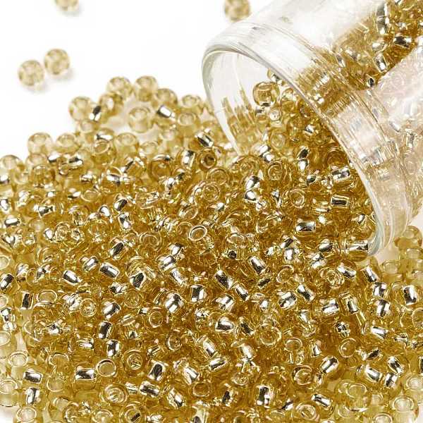 PandaHall TOHO Round Seed Beads, Japanese Seed Beads, (PF22) PermaFinish Light Topaz Silver Lined, 8/0, 3mm, Hole: 1mm, about 220pcs/10g..., Brown
PandaHall TOHO Round Seed Beads, Japanese Seed Beads, (PF22) PermaFinish Light Topaz Silver Lined, 8/0, 3mm, Hole: 1mm, about 220pcs/10g..., Brown