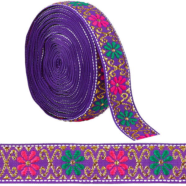 PandaHall 7M Flat Ethnic Style Polyester Ribbon, Jacquard Ribbon, Tyrolean Ribbon, Garment Accessories, Indigo, 7/8 inch(22mm), about 7.66..., Purple
PandaHall 7M Flat Ethnic Style Polyester Ribbon, Jacquard Ribbon, Tyrolean Ribbon, Garment Accessories, Indigo, 7/8 inch(22mm), about 7.66..., Purple