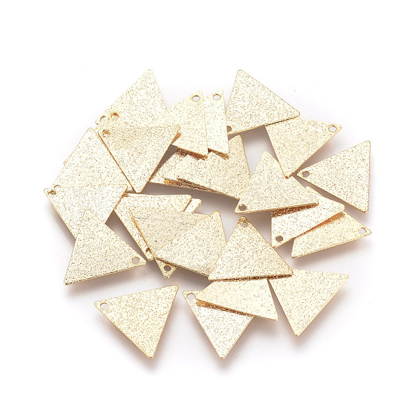 PandaHall Brass Charms, Triangle, Textured, Nickel Free, Real 18K Gold Plated, 13x15x0.5mm, Hole: 1mm Brass Triangle
PandaHall Brass Charms, Triangle, Textured, Nickel Free, Real 18K Gold Plated, 13x15x0.5mm, Hole: 1mm Brass Triangle