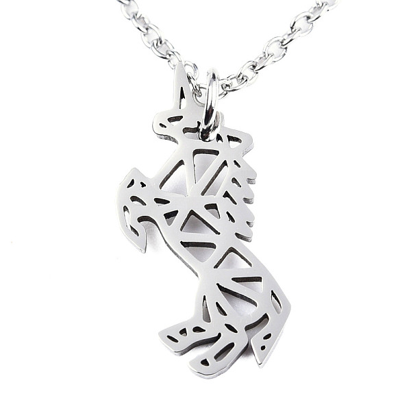 PandaHall 201 Stainless Steel Pendant Necklaces, with Cable Chains, Unicorn, Stainless Steel Color, 15.7 inch(40cm), 1.5mm, Unicorn...
PandaHall 201 Stainless Steel Pendant Necklaces, with Cable Chains, Unicorn, Stainless Steel Color, 15.7 inch(40cm), 1.5mm, Unicorn...