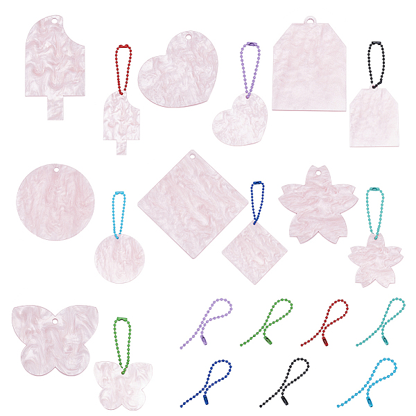 PandaHall DIY Pendant Decoration Making Kit, Including Rectangle & Flower & Heart & Butterfly Acrylic Disc Big Pendants, Iron Ball Chains..., Pink
PandaHall DIY Pendant Decoration Making Kit, Including Rectangle & Flower & Heart & Butterfly Acrylic Disc Big Pendants, Iron Ball Chains..., Pink