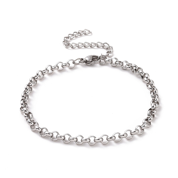 PandaHall 304 Stainless Steel Rolo Chain Bracelet for Men Women, Stainless Steel Color, 7 inch(17.7cm), Link: 4x1.5mm 304 Stainless Steel
PandaHall 304 Stainless Steel Rolo Chain Bracelet for Men Women, Stainless Steel Color, 7 inch(17.7cm), Link: 4x1.5mm 304 Stainless Steel