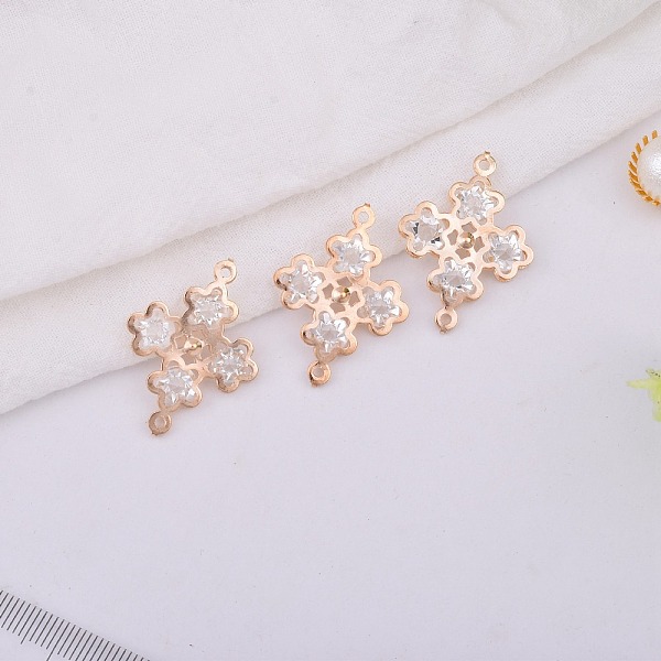 PandaHall Alloy Rhinestone Links Connectors, Flower, Light Gold, 31x23mm Alloy+Rhinestone Flower Clear
PandaHall Alloy Rhinestone Links Connectors, Flower, Light Gold, 31x23mm Alloy+Rhinestone Flower Clear