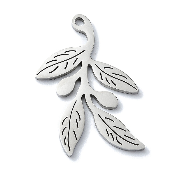 PandaHall 304 Stainless Steel Pendants, Laser Cut, Leafy Branch Charms, Stainless Steel Color, 23.5x15.5x1mm, Hole: 1.2mm 304 Stainless...
PandaHall 304 Stainless Steel Pendants, Laser Cut, Leafy Branch Charms, Stainless Steel Color, 23.5x15.5x1mm, Hole: 1.2mm 304 Stainless...