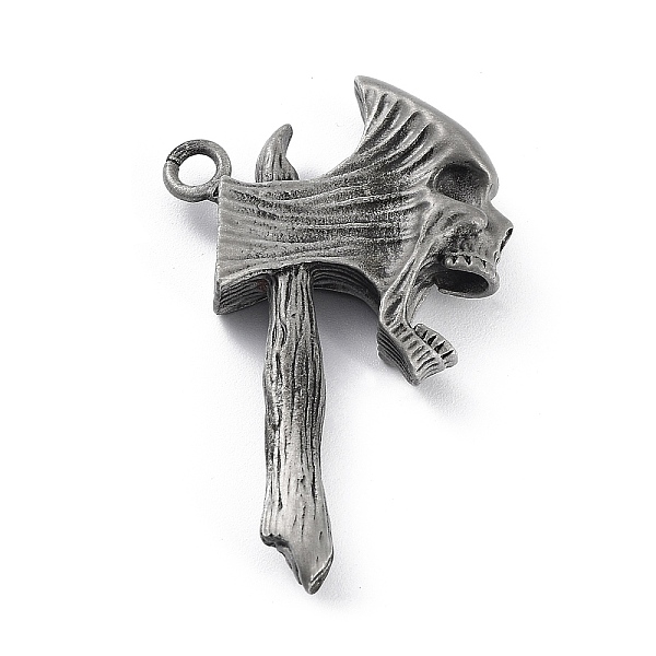 PandaHall Tibetan Style Alloy Big Pendants, Frosted, Axe with Skull Charm, Antique Silver, 51x31x8.5mm, Hole: 3.2mm Alloy Others
PandaHall Tibetan Style Alloy Big Pendants, Frosted, Axe with Skull Charm, Antique Silver, 51x31x8.5mm, Hole: 3.2mm Alloy Others