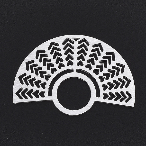 PandaHall Aluminium Pendants, Laser Cut Pendants, Fan Shape, Silver Color Plated, 33x48x1mm, Hole: 13mm Aluminum Fan
PandaHall Aluminium Pendants, Laser Cut Pendants, Fan Shape, Silver Color Plated, 33x48x1mm, Hole: 13mm Aluminum Fan