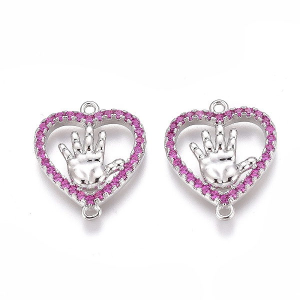 PandaHall Brass Micro Pave Purple Cubic Zirconia Pendants, Long-Lasting Plated, Heart with Hand, Platinum, 16x14x2.5mm, Hole: 1mm...
PandaHall Brass Micro Pave Purple Cubic Zirconia Pendants, Long-Lasting Plated, Heart with Hand, Platinum, 16x14x2.5mm, Hole: 1mm...