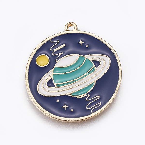 PandaHall Alloy Enamel Pendants, Flat Round with Nebula, Prussian Blue, Golden, 26x24x1.2mm, Hole: 1.6mm Alloy+Enamel Flat Round Blue
PandaHall Alloy Enamel Pendants, Flat Round with Nebula, Prussian Blue, Golden, 26x24x1.2mm, Hole: 1.6mm Alloy+Enamel Flat Round Blue