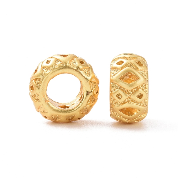 PandaHall Brass Rondelle European Beads, Large Hole Beads, Cadmium Free & Lead Free, Golden, 9.5x5mm, Hole: 5mm Brass Rondelle
PandaHall Brass Rondelle European Beads, Large Hole Beads, Cadmium Free & Lead Free, Golden, 9.5x5mm, Hole: 5mm Brass Rondelle