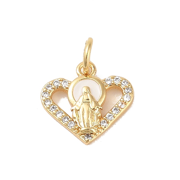 PandaHall Brass Micro Pave Clear Cubic Zirconia Pendants, with Enamel and Jump Ring, Real 18K Gold Plated, Heart, 12x12.5x2mm, Hole: 3mm..., White
PandaHall Brass Micro Pave Clear Cubic Zirconia Pendants, with Enamel and Jump Ring, Real 18K Gold Plated, Heart, 12x12.5x2mm, Hole: 3mm..., White