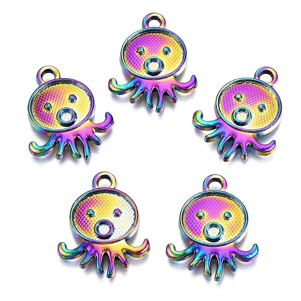 PandaHall Alloy Pendants, Cadmium Free & Nickel Free & Lead Free, Octopus, Rainbow Color, 21.5x17x3mm, Hole: 2mm Alloy Other Animal
PandaHall Alloy Pendants, Cadmium Free & Nickel Free & Lead Free, Octopus, Rainbow Color, 21.5x17x3mm, Hole: 2mm Alloy Other Animal