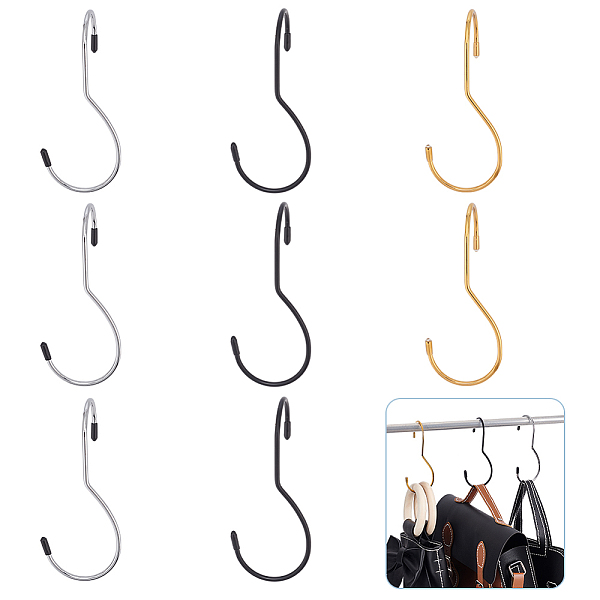 PandaHall AHADEMAKER 9Pcs 3 Colors Iron Hook Hangers, Twisted S-Shape Closet Hook, for Clothes Hats Bag, Mixed Color, 126x54x4.5mm...
PandaHall AHADEMAKER 9Pcs 3 Colors Iron Hook Hangers, Twisted S-Shape Closet Hook, for Clothes Hats Bag, Mixed Color, 126x54x4.5mm...