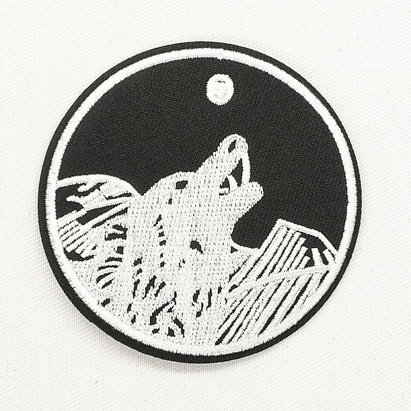 PandaHall Computerized Embroidery Cloth Iron on/Sew on Patches, Costume Accessories, Appliques, Flat Round with Wolf, Black & White, 73mm...
PandaHall Computerized Embroidery Cloth Iron on/Sew on Patches, Costume Accessories, Appliques, Flat Round with Wolf, Black & White, 73mm...