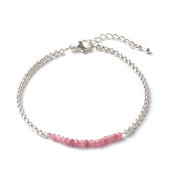 PandaHall Natural Tourmaline Beaded Bracelets, with 304 Stainless Steel Rolo Chain, 7.48 inch(190mm) Tourmaline
PandaHall Natural Tourmaline Beaded Bracelets, with 304 Stainless Steel Rolo Chain, 7.48 inch(190mm) Tourmaline