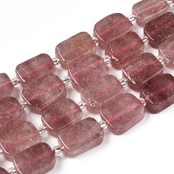 PandaHall Natural Strawberry Quartz Beads, with Seed Beads, Rectangle, 11~13x7.5~9x4~5mm, Hole: 0.8mm, seed beads: 3x3x2, hole: 0.8mm, about...
PandaHall Natural Strawberry Quartz Beads, with Seed Beads, Rectangle, 11~13x7.5~9x4~5mm, Hole: 0.8mm, seed beads: 3x3x2, hole: 0.8mm, about...