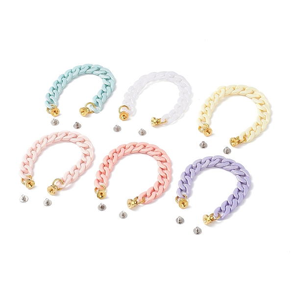 PandaHall Acrylic Curb Chain for DIY Keychains, Phone Case Decoration Jewelry Accessories, with Brass Screw Nut and Iron Screws, Mixed Color..., Multicolor
PandaHall Acrylic Curb Chain for DIY Keychains, Phone Case Decoration Jewelry Accessories, with Brass Screw Nut and Iron Screws, Mixed Color..., Multicolor