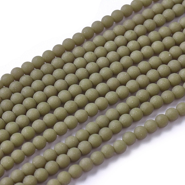 PandaHall Frosted Opaque Glass Bead Strands, Round, Olive, 2.5~3mm, Hole: 0.7mm, about 150pcs/strand, 15.35 inch(39cm) Glass Round Green
PandaHall Frosted Opaque Glass Bead Strands, Round, Olive, 2.5~3mm, Hole: 0.7mm, about 150pcs/strand, 15.35 inch(39cm) Glass Round Green