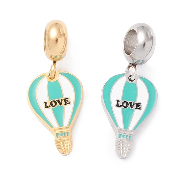 PandaHall 304 Stainless Steel European Dangle Charms, Large Hole Pendants, with Enamel, Golden & Stainless Steel Color, Balloon & Word Love..., Green
PandaHall 304 Stainless Steel European Dangle Charms, Large Hole Pendants, with Enamel, Golden & Stainless Steel Color, Balloon & Word Love..., Green