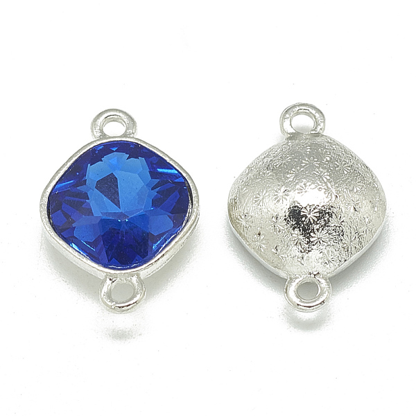 PandaHall Alloy Glass Links connectors, Faceted, Rhombus, Platinum, Royal Blue, 22x15x7mm, Hole: 2mm Alloy+Glass Rhombus Blue
PandaHall Alloy Glass Links connectors, Faceted, Rhombus, Platinum, Royal Blue, 22x15x7mm, Hole: 2mm Alloy+Glass Rhombus Blue